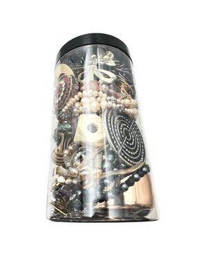 Mystery Jewelry Jar #14 Wearable Quality Pieces 2lbs Necklace Bracelet Earrings